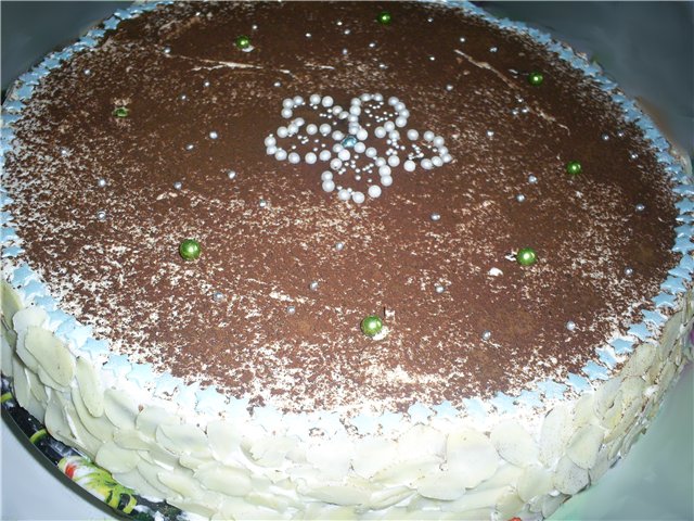 Chiffon cake in chocolate (master class)