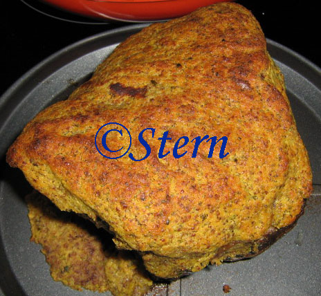 Meat with a mustard crust