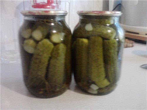 Aunt Margita pickled cucumbers