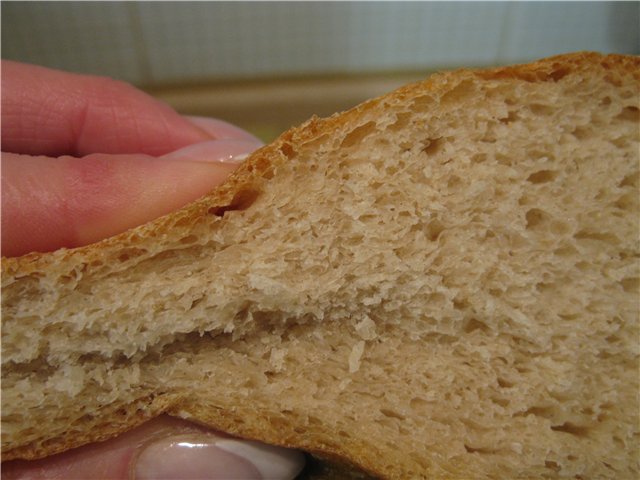 2 خبز دقيق الدرجة على عجينتين (في الفرن)