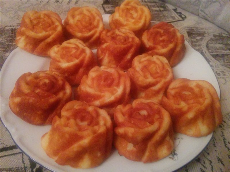 Airy curd cakes
