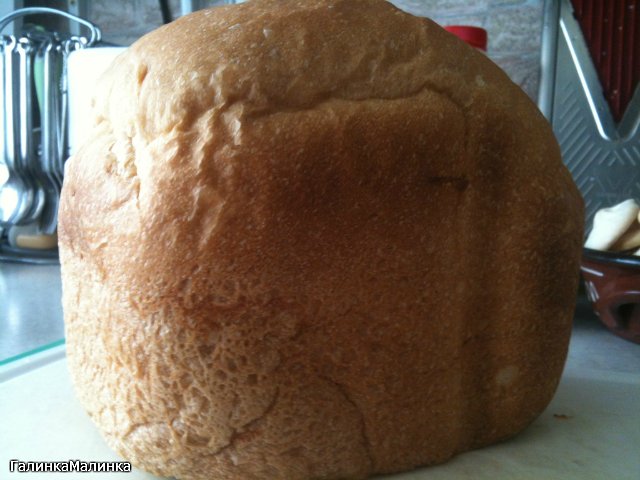 Toast brood in een broodbakmachine