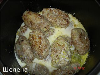 Lazy stuffed cabbage rolls in sour cream sauce (multicooker-pressure cooker Polaris 0305)