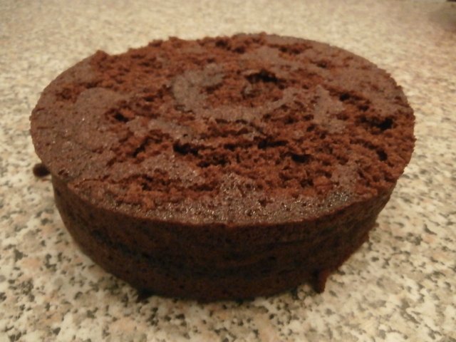 Chocolate cake in the microwave