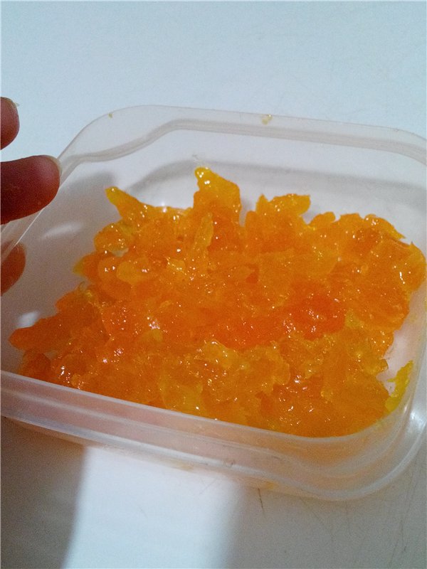 Jam, or red caviar from egg yolks