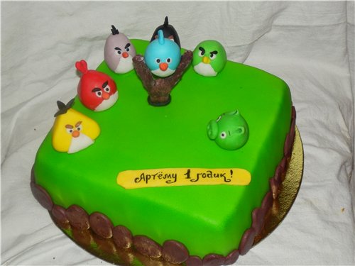 Bird's milk cake (on gelatin)