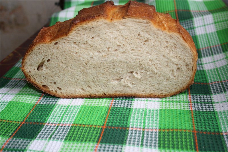 Light gray sourdough bread (bread maker)