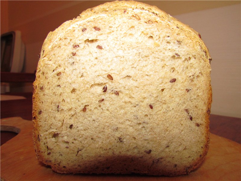 Wheat-rye bread Flax and milk
