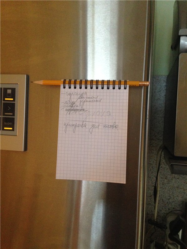 Mágneses naplók a hűtőszekrényhez