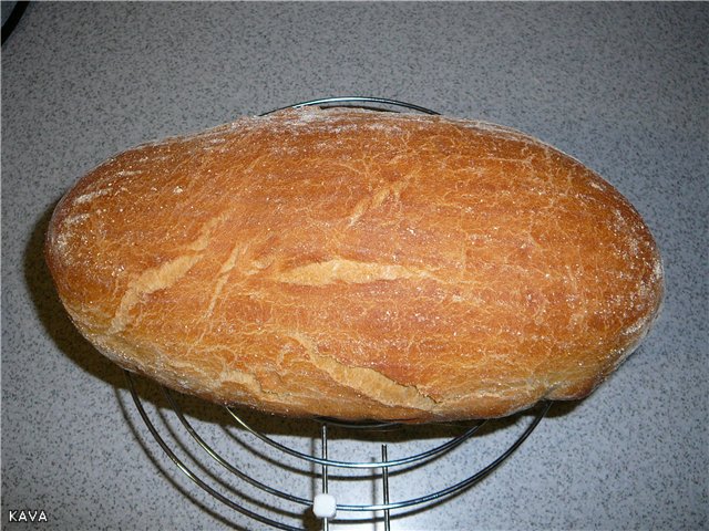 Kovászos kenyér (sütőben)