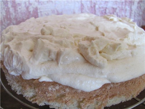 Cake Vogelmelk op gelatine (multicooker Aurora)