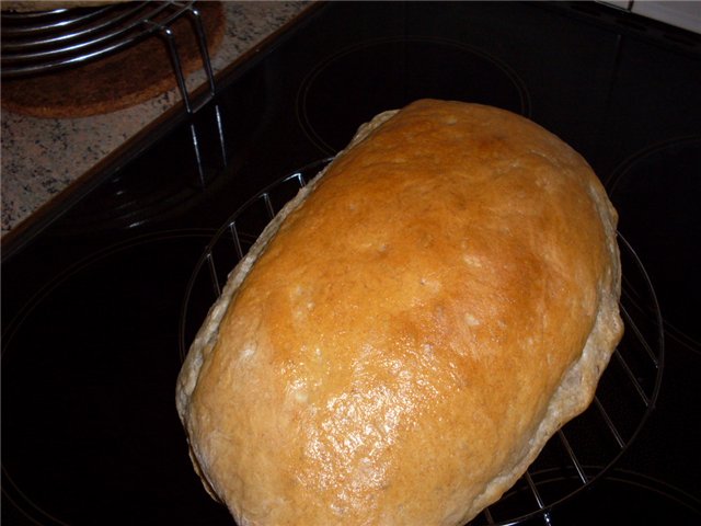 Rustic bread / Pan rustico by Havier Barriga (in the oven)