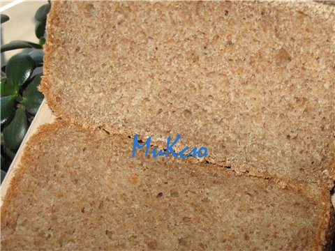 Wheat rye bread from Mars