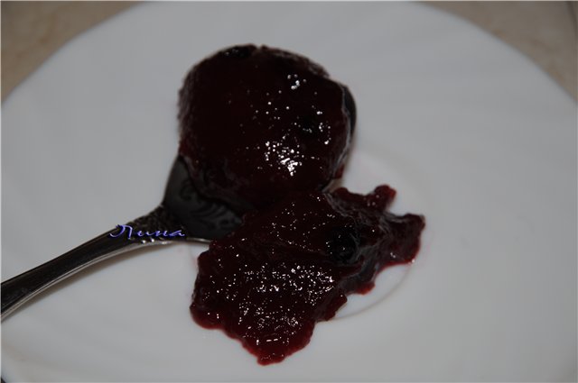 Pear-blueberry jam