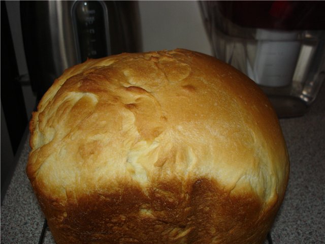 Delicioso pan blanco (panificadora)