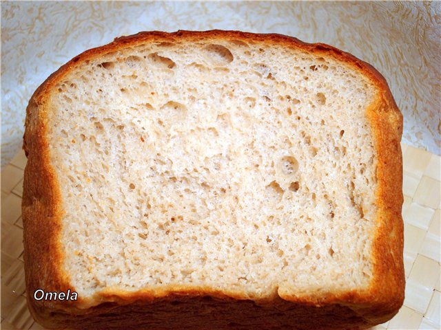 לחם כוסמת חיטה עם גבינת קוטג '