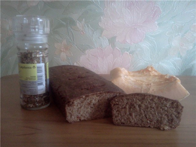 Pan de centeno con calabaza y especias de masa madre.