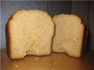 White bread on yogurt (bread maker)
