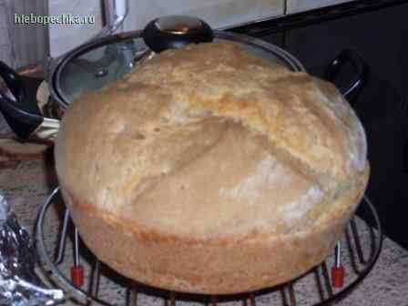 Homemade bread without yeast.