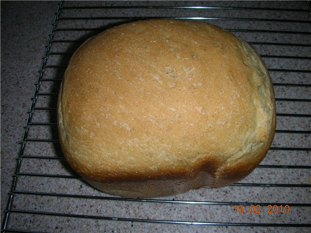 Rustic wheat-rye bread (bread machine)