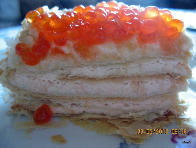 עוגת נפוליאון דגים