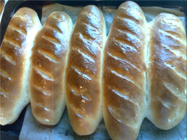 Viennese Bread (Pain viennois) by Richard Bertine (in the oven)