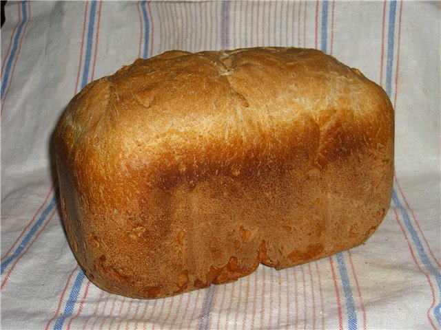 Rustiek tarwe-roggebrood (broodbakmachine)