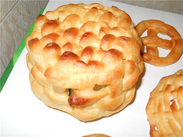 Choux pastry basket.