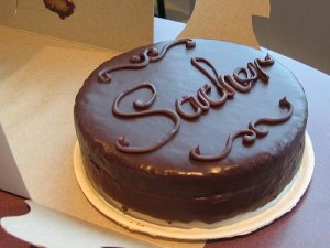 עוגת Sachertorte או Sachertorte