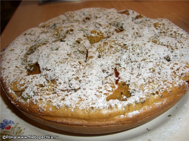 עוגת ספוג עם אגסים וסוכר חום (קוקיה 1054)