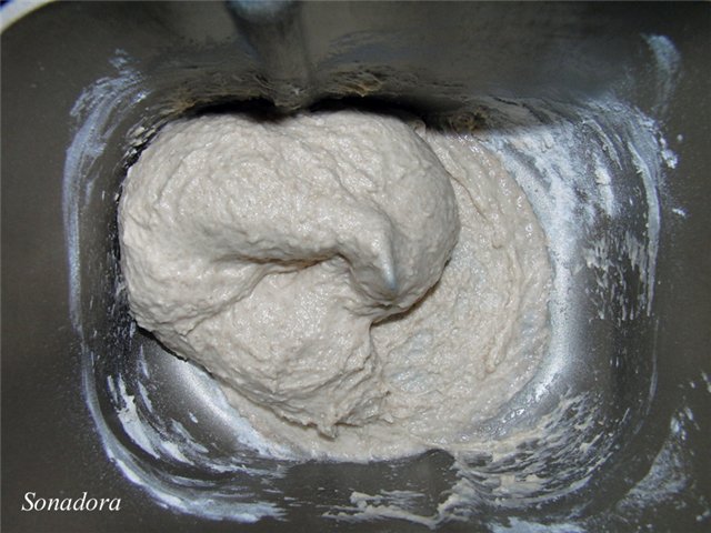 خبز القمح الكامل مع المياه الغازية (طريقة الإسفنج)