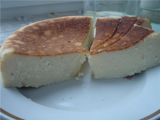 Cottage cheese casserole Delicate