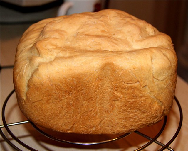 לחם צרפתי עם מים מוגזים ביצרנית לחם
