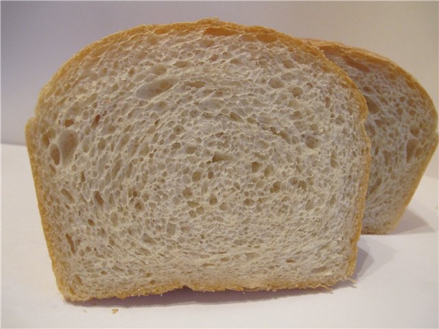 Pan blanco al atardecer