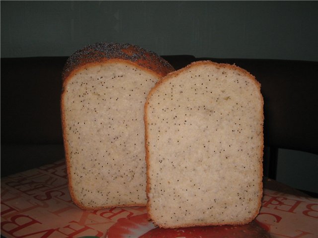 Pane al latte di grano con semi di sesamo (macchina per il pane)