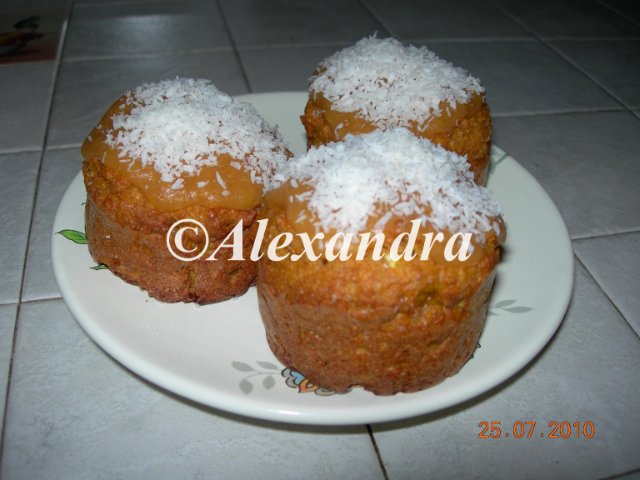 Brazil sárgarépa cupcake