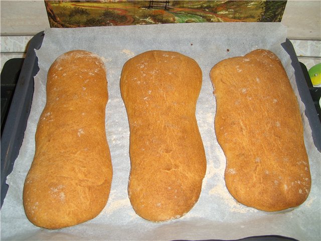 سياباتا (يعجن في آلة الخبز)