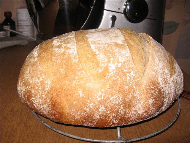 לחם מחמצת רגיל (בתנור)