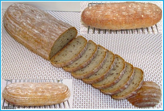 פודינג שיפון חיטה ליטאי עם זרעי קימל (Sventine duona) בתנור