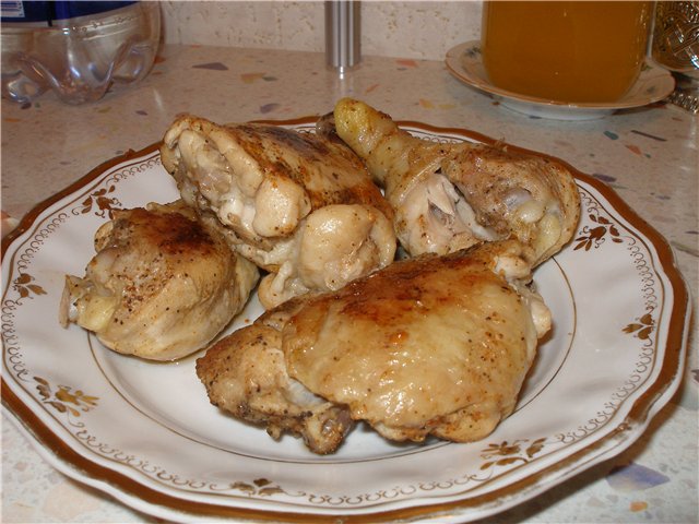 دجاج مع قشرة في باناسونيك multicooker