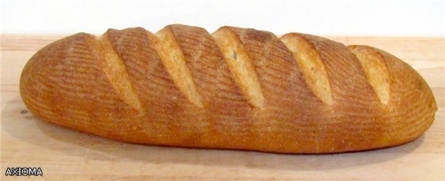 לחם מסננת חרדל לפי GOST בתנור