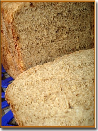 Rye bread on kvass in a bread maker