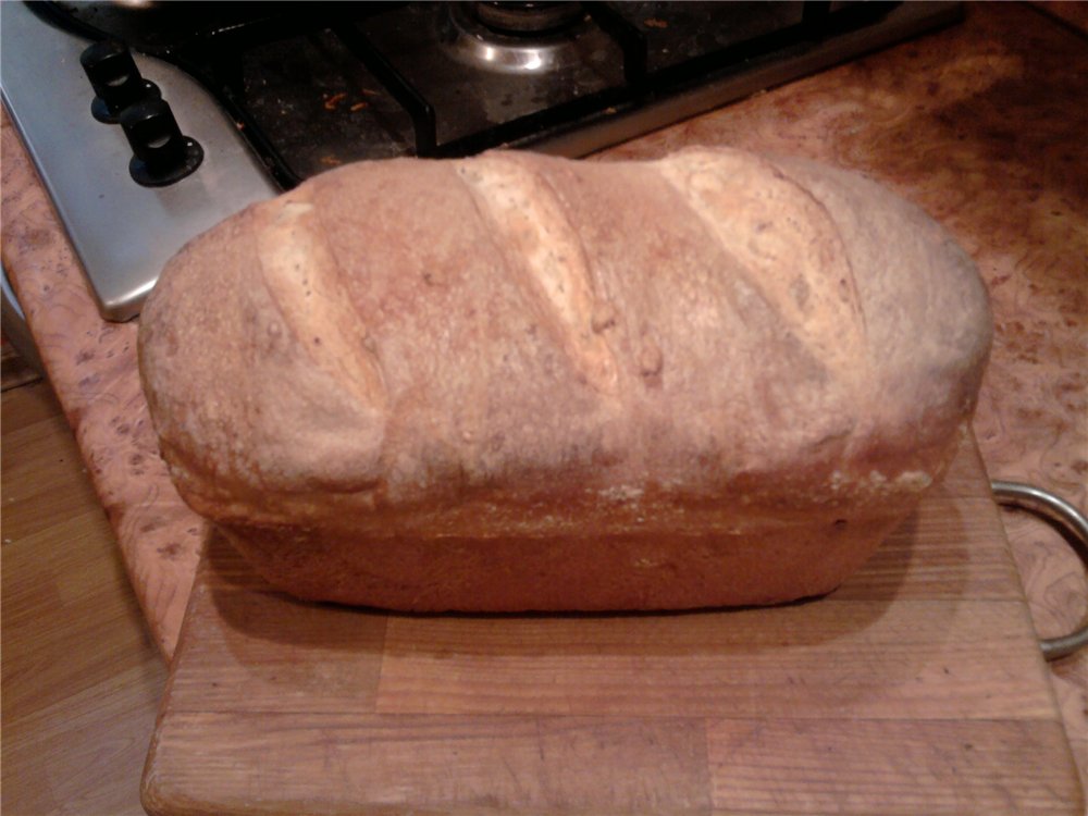 Chleb pszenny „Stół” na zakwasie od Admina (w piekarniku)