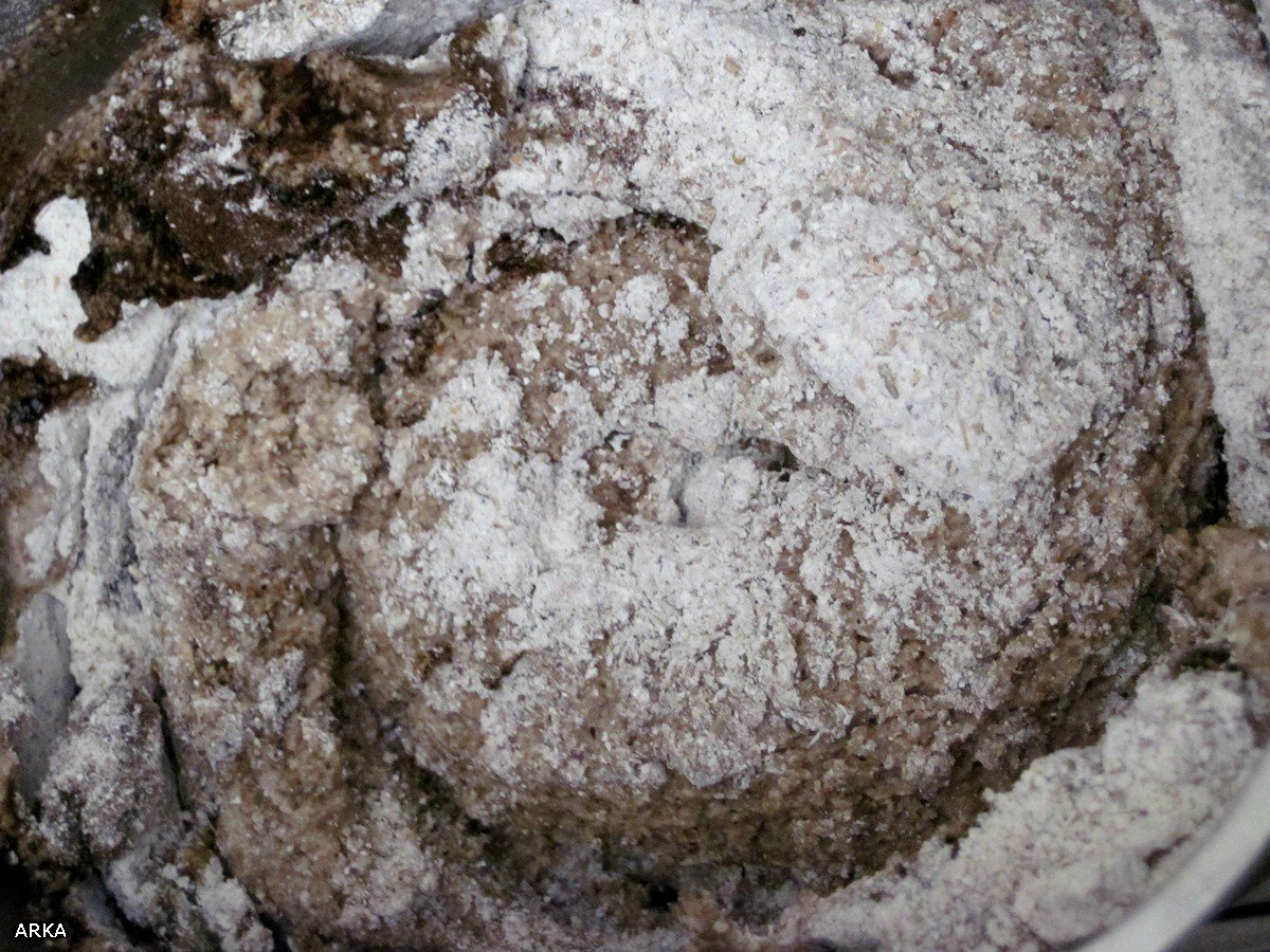 Rye bread in sourdough from wallpaper flour