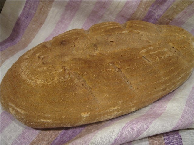 Traditional English bread (in the oven)