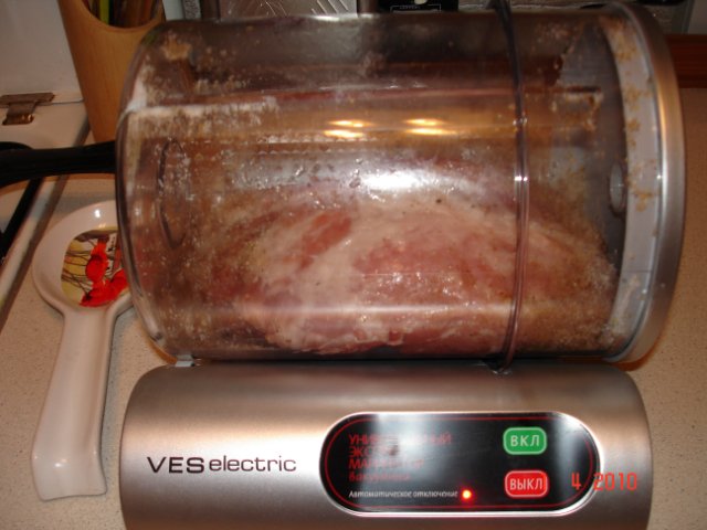 Carne de cerdo en una multicocina Panasonic