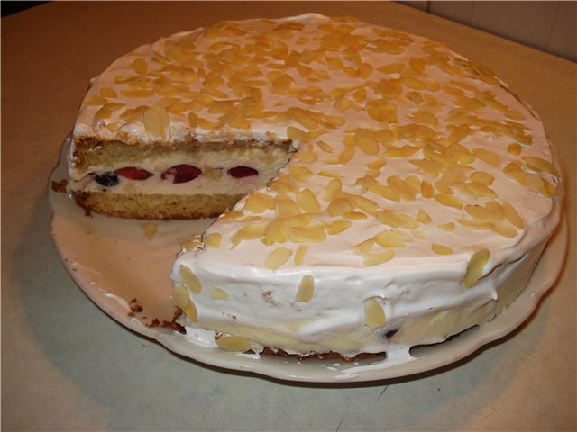Sponge cake with curd jelly Aromatic