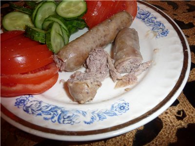 Sausage at home