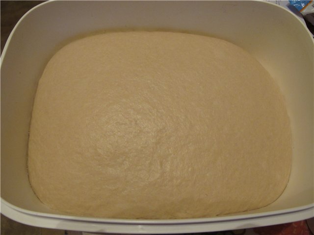 Pan de harina de grado 2 en dos masas (en el horno)