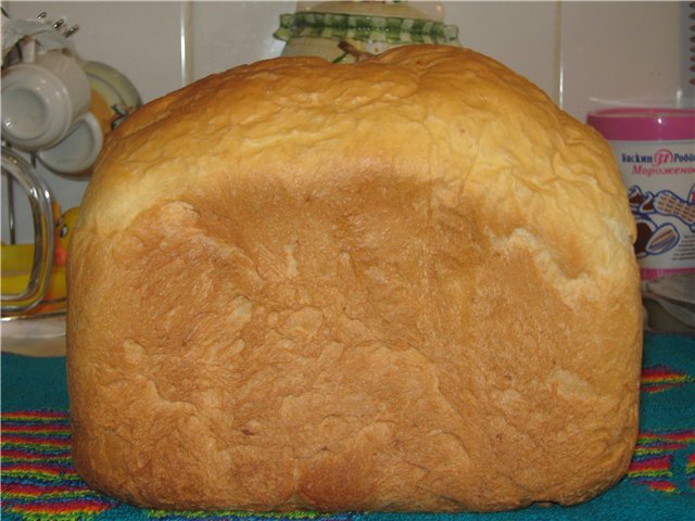 Pan de mesa blanco con manzana (panificadora)
